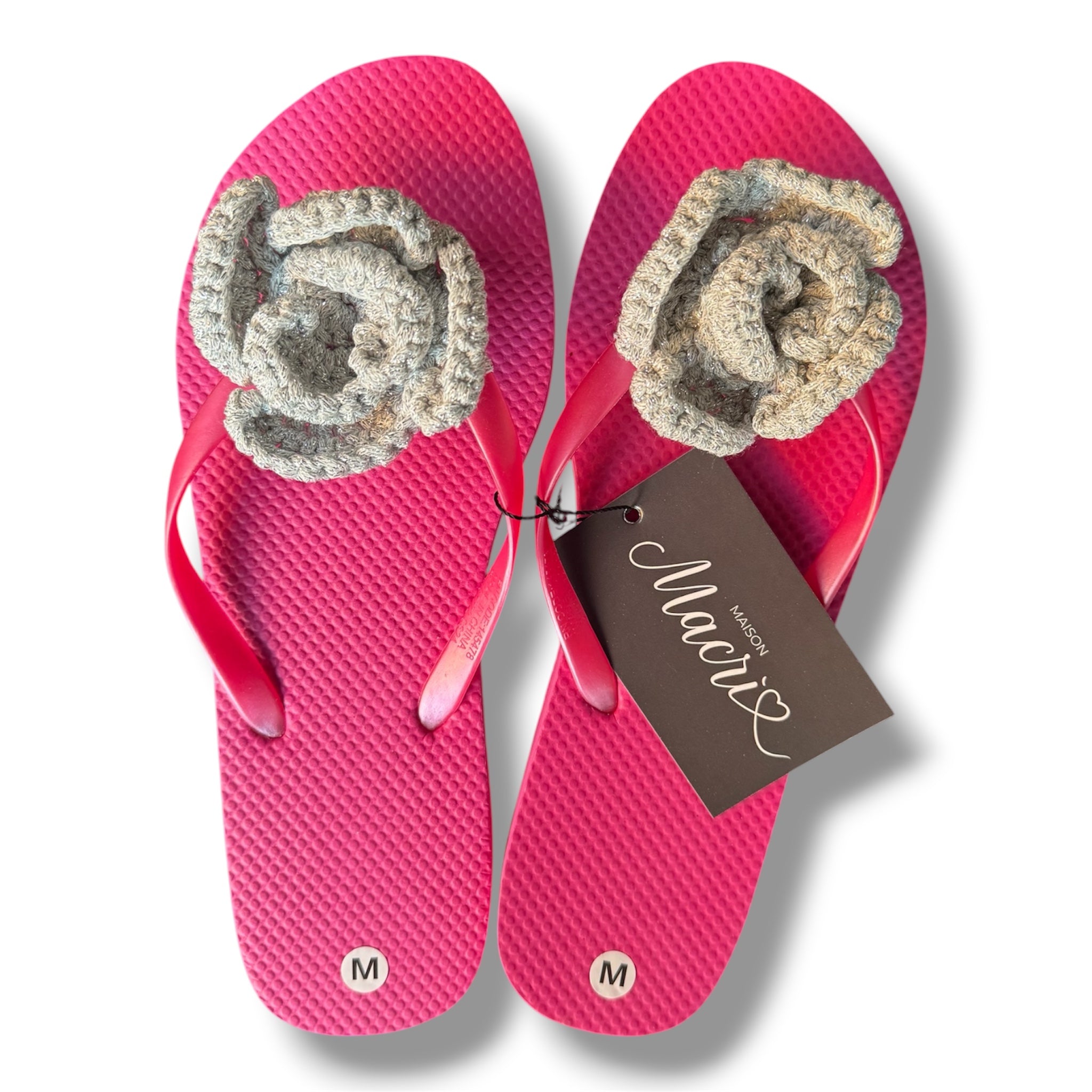 Infradito Fucsia e Argento