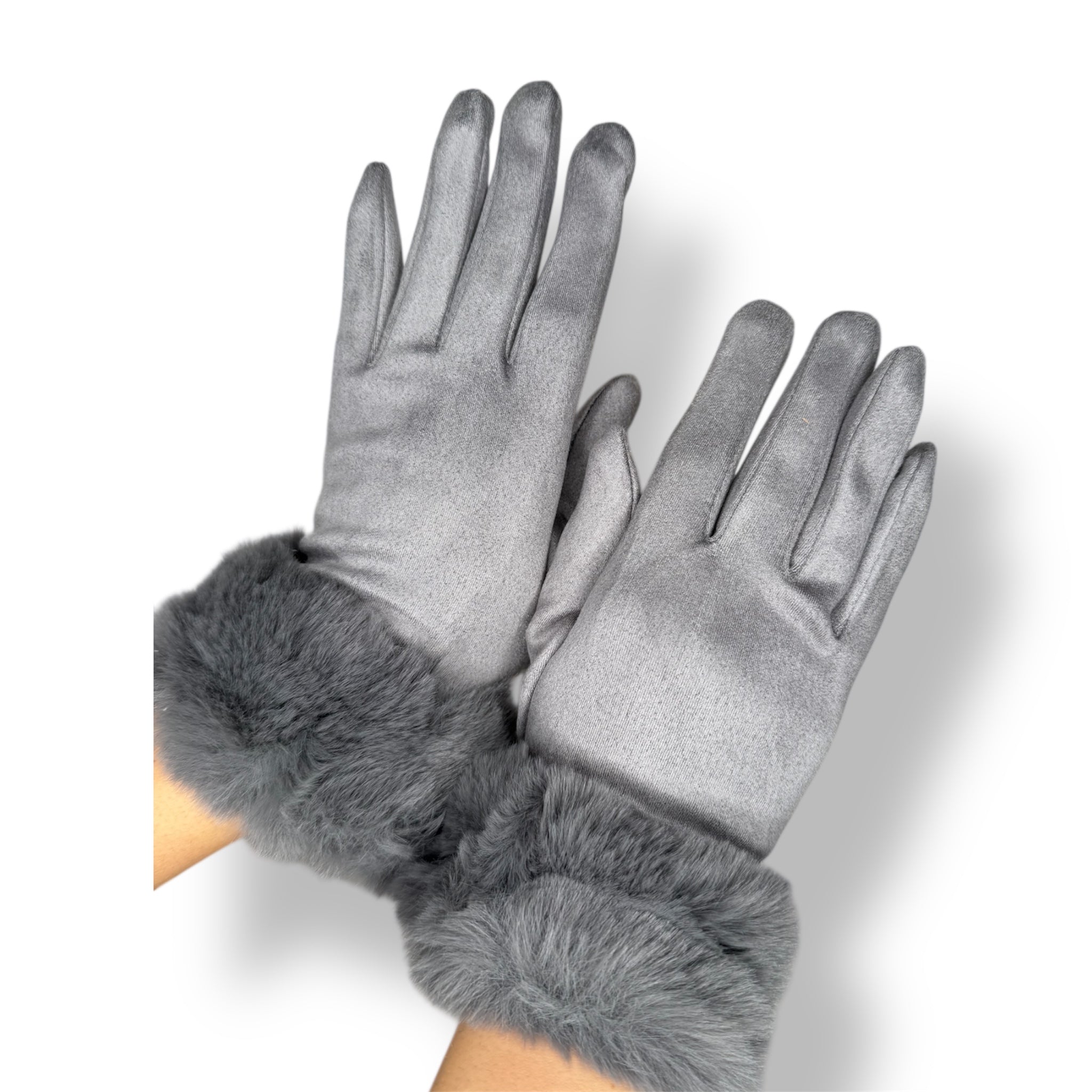 Guanti Lulù Grigio Chiaro