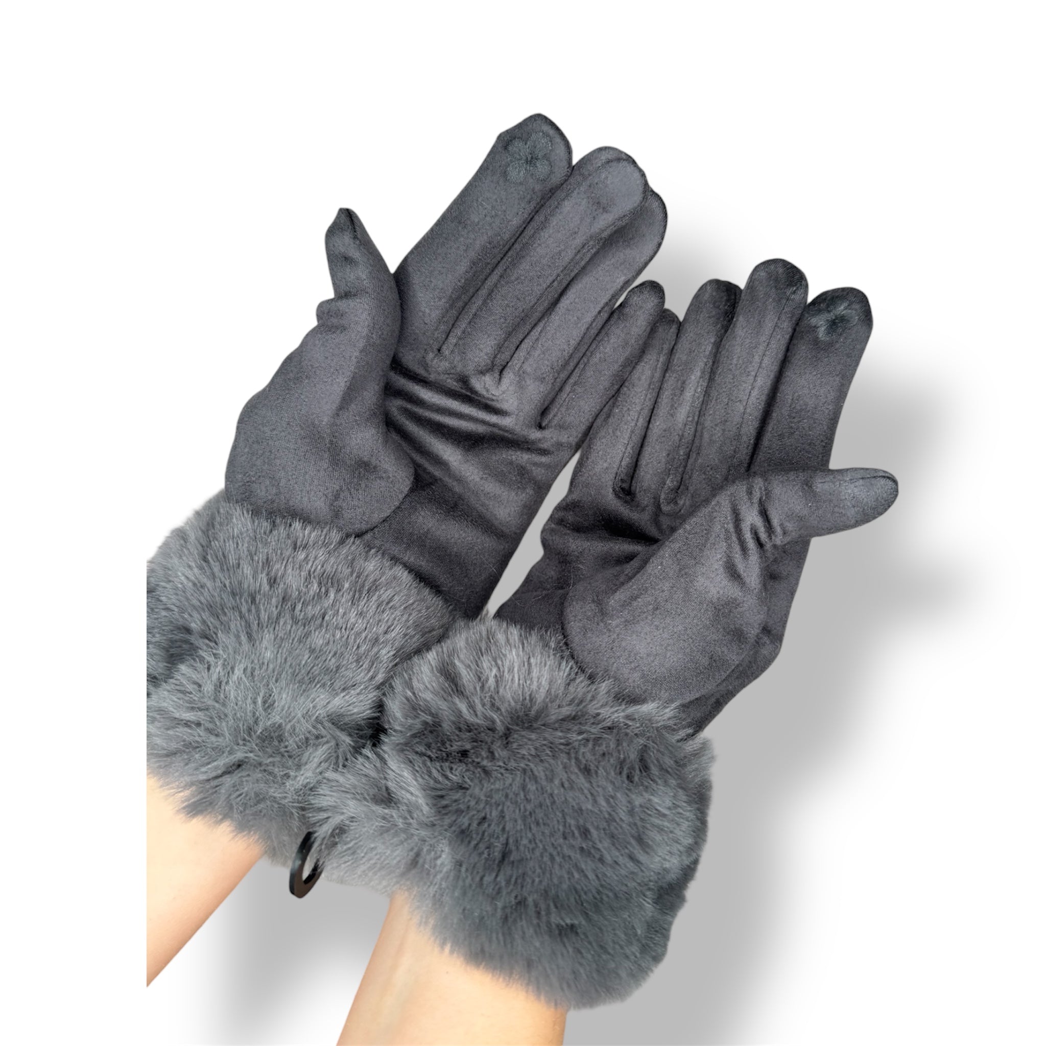 Guanti Lulù Grigio Scuro