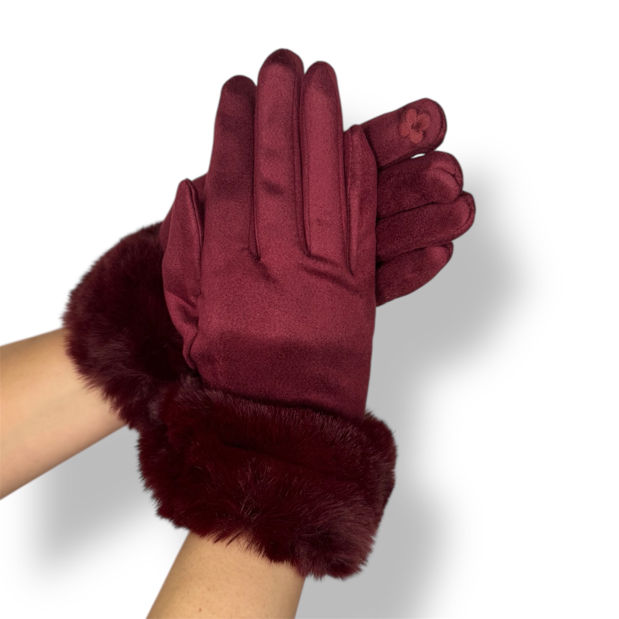 Guanti Lulù Bordeaux