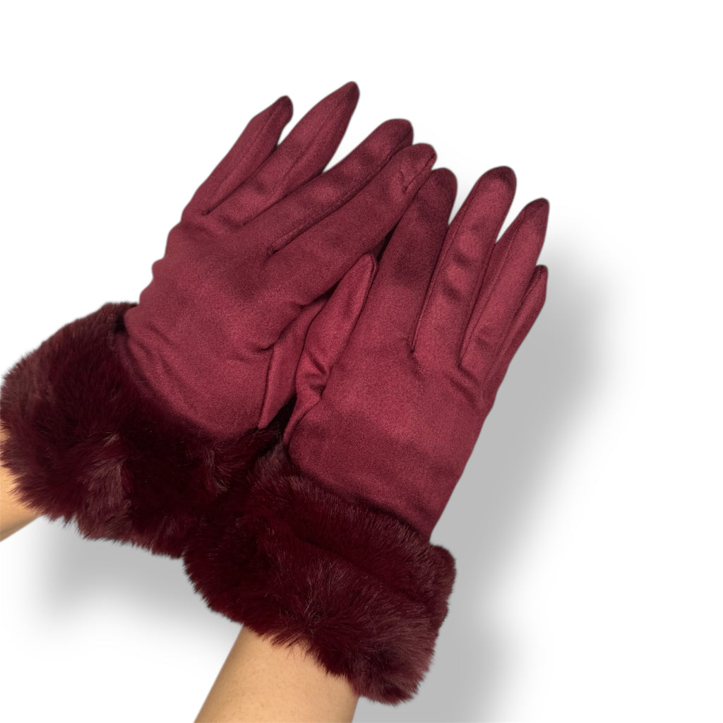 Guanti Lulù Bordeaux