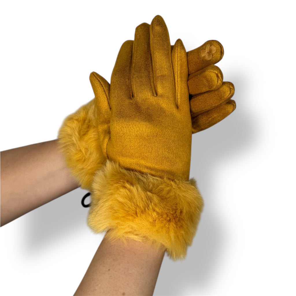 Guanti Lulù Senape
