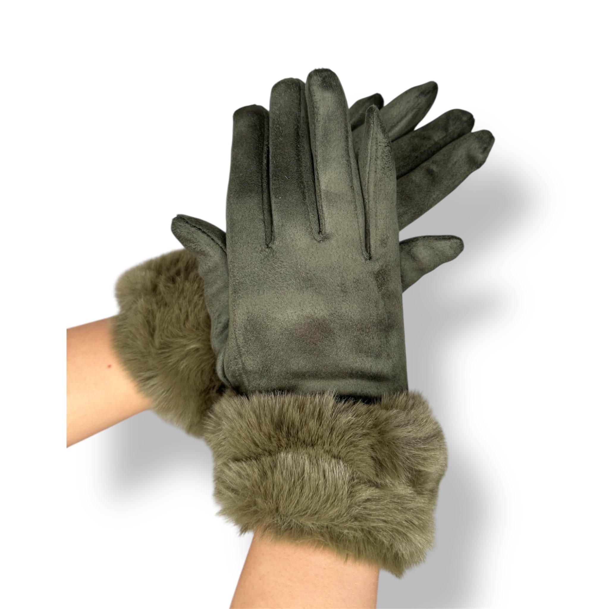 Guanti Lulù Verde Militare