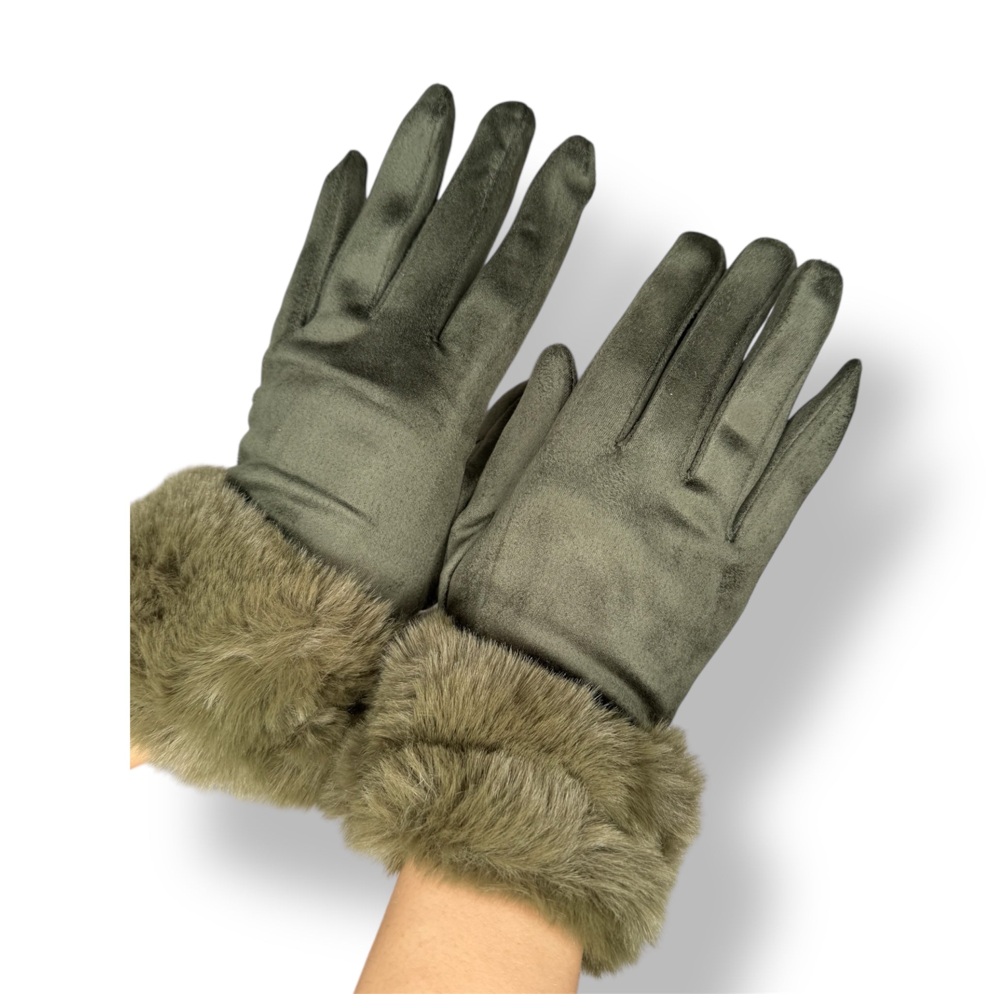 Guanti Lulù Verde Militare