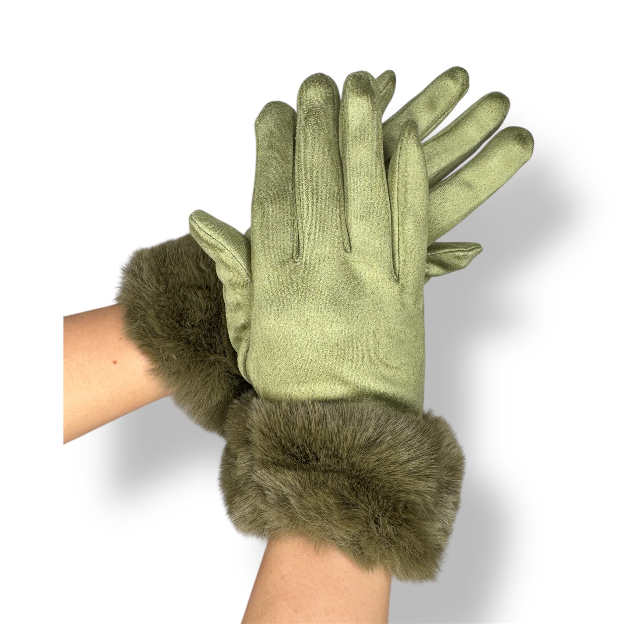 Guanti Lulù Verde Oliva
