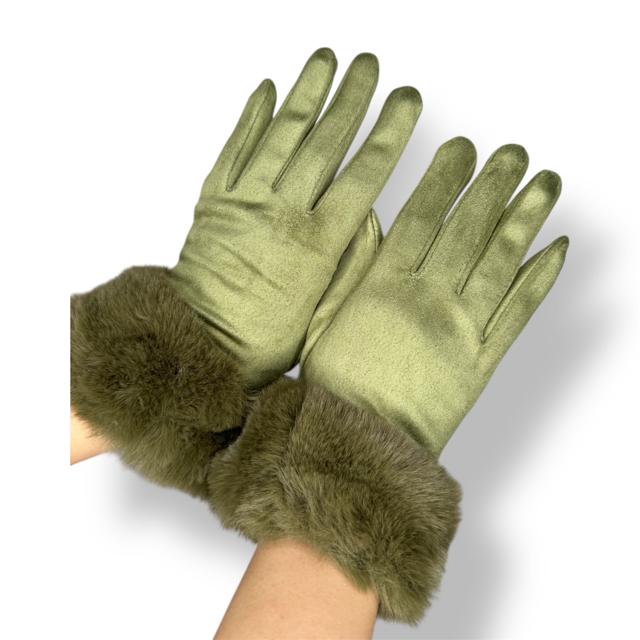 Guanti Lulù Verde Oliva