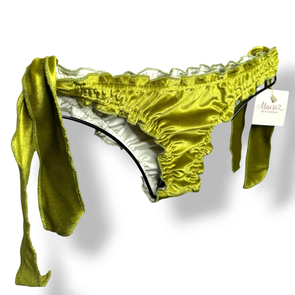 Bikini Velluto Verde Fucsia