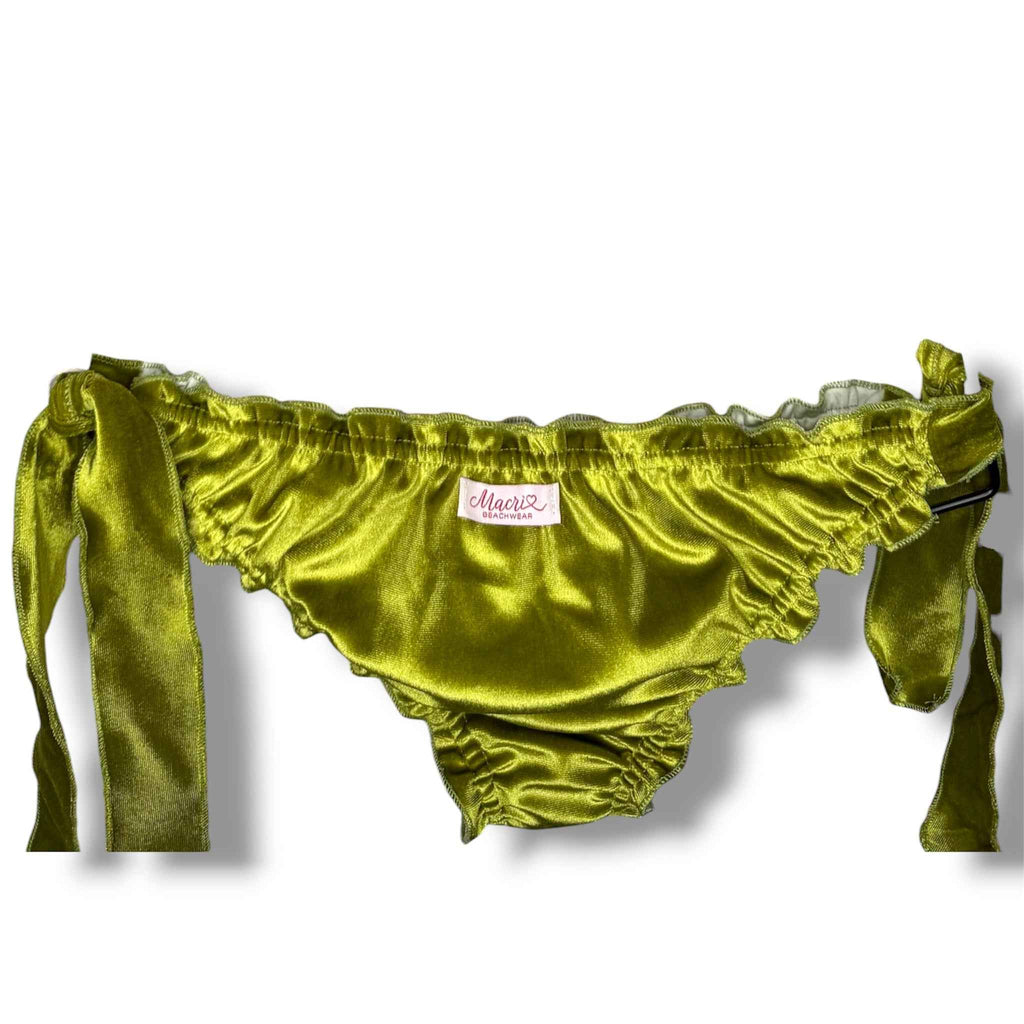 Bikini Velluto Verde Panna