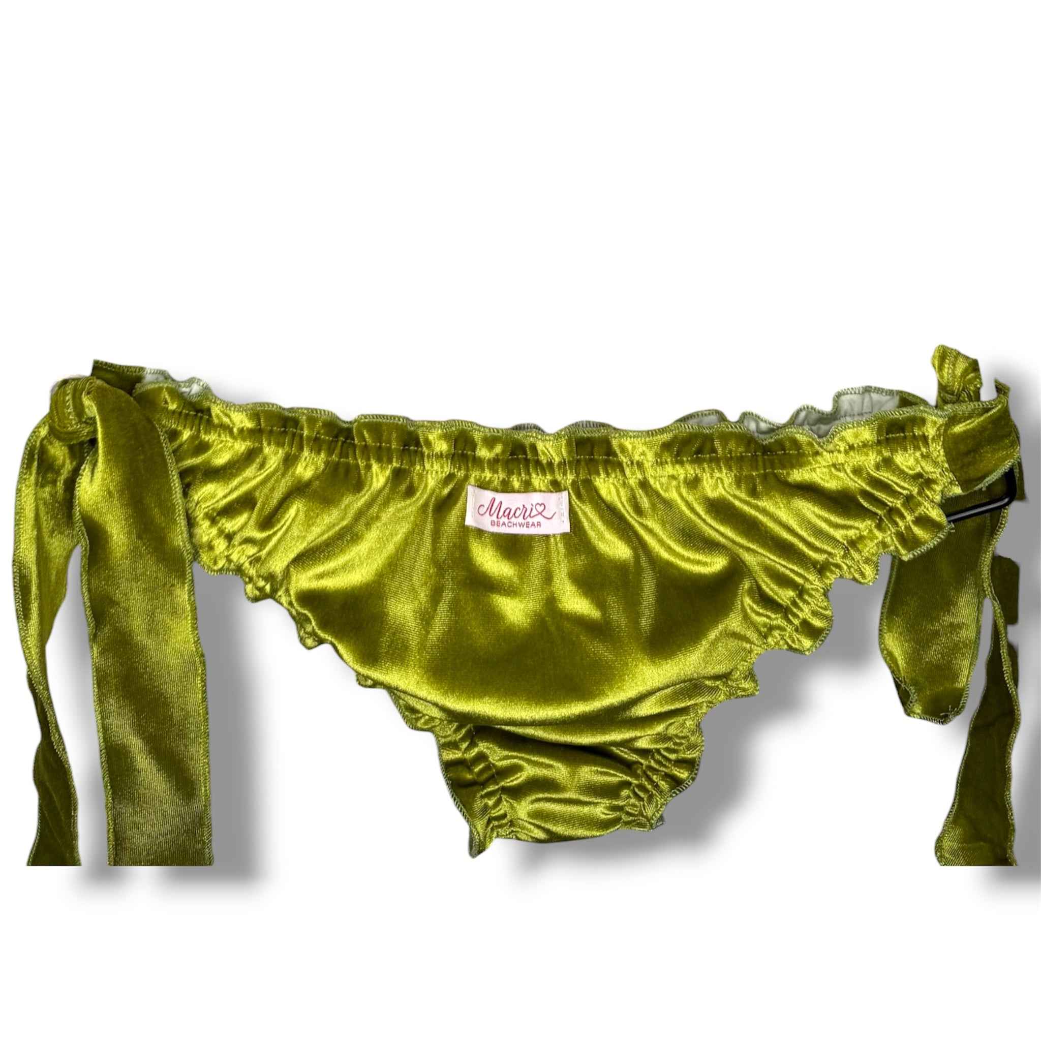 Bikini Velluto Verde Panna
