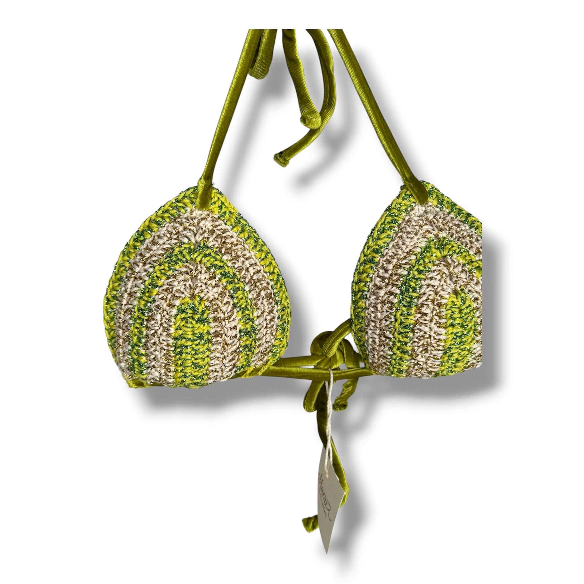 Bikini Velluto Verde Panna