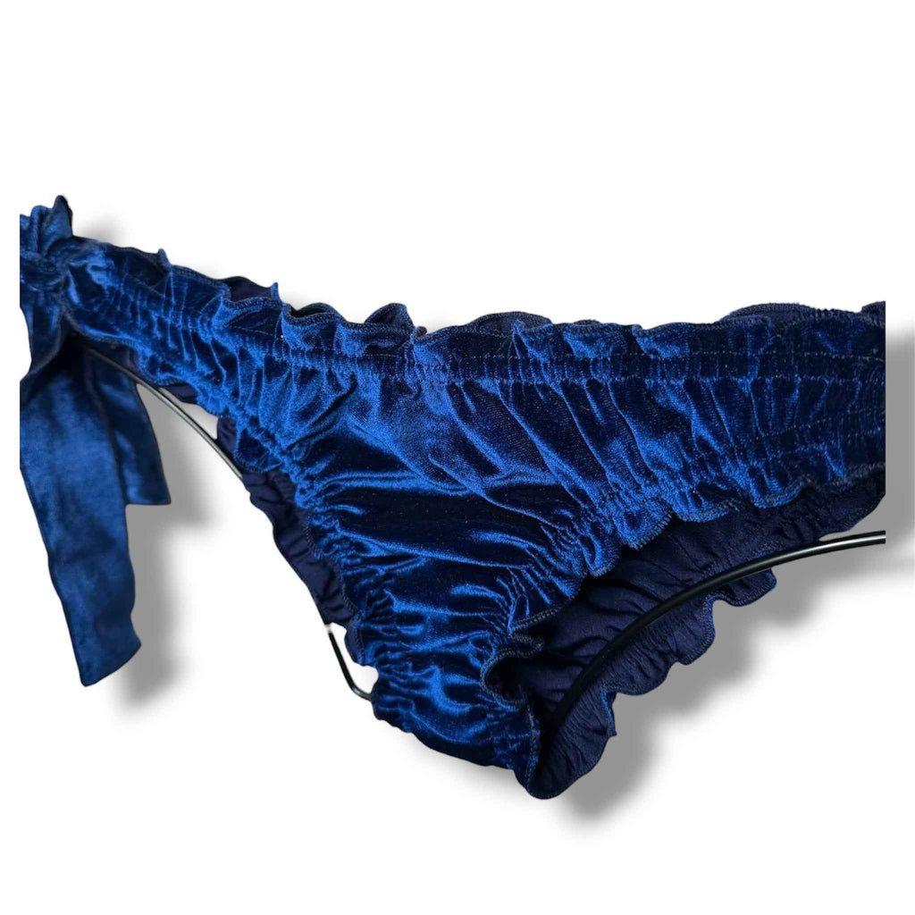 Bikini Velluto Blu Azzurro