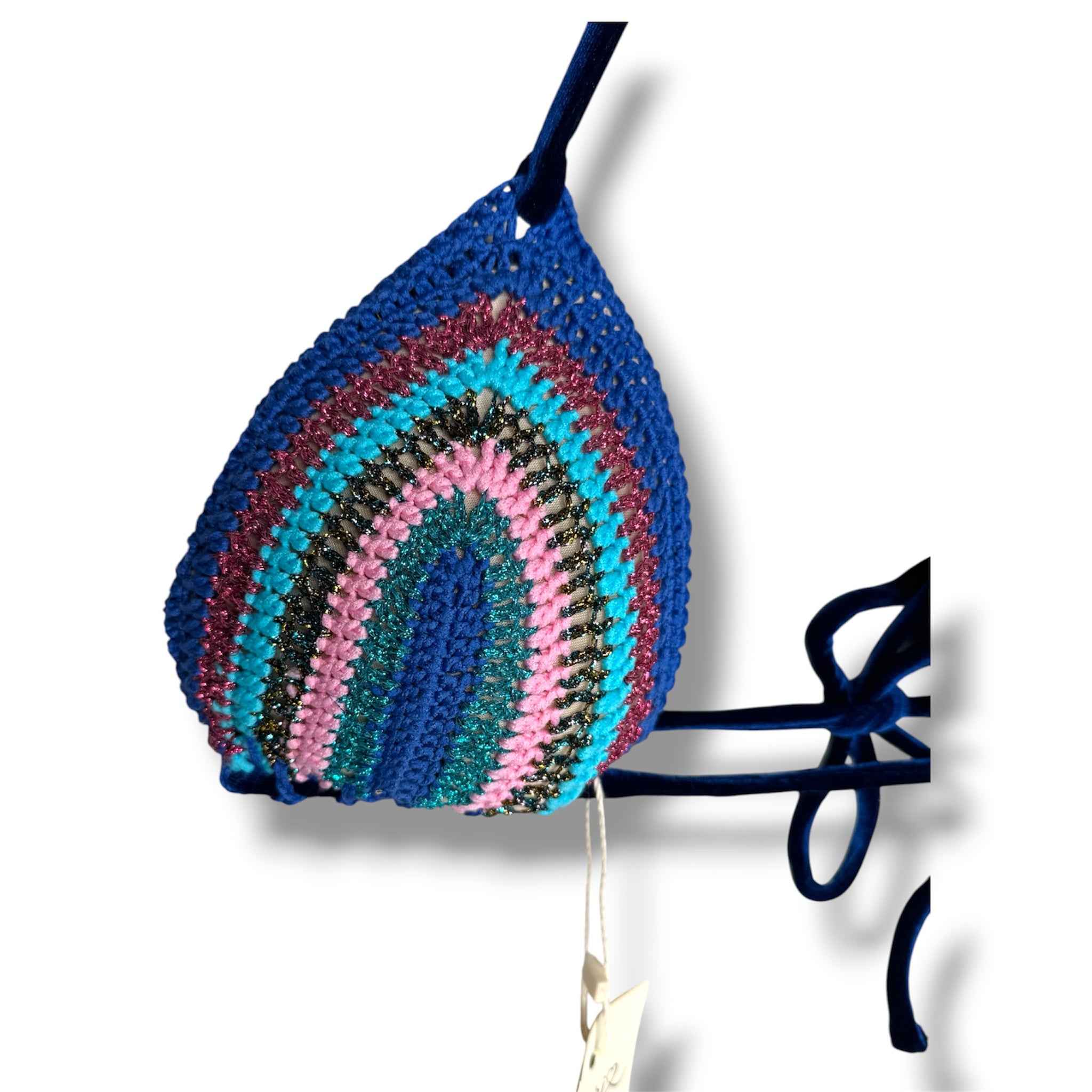 Bikini Velluto Blu Multicolor