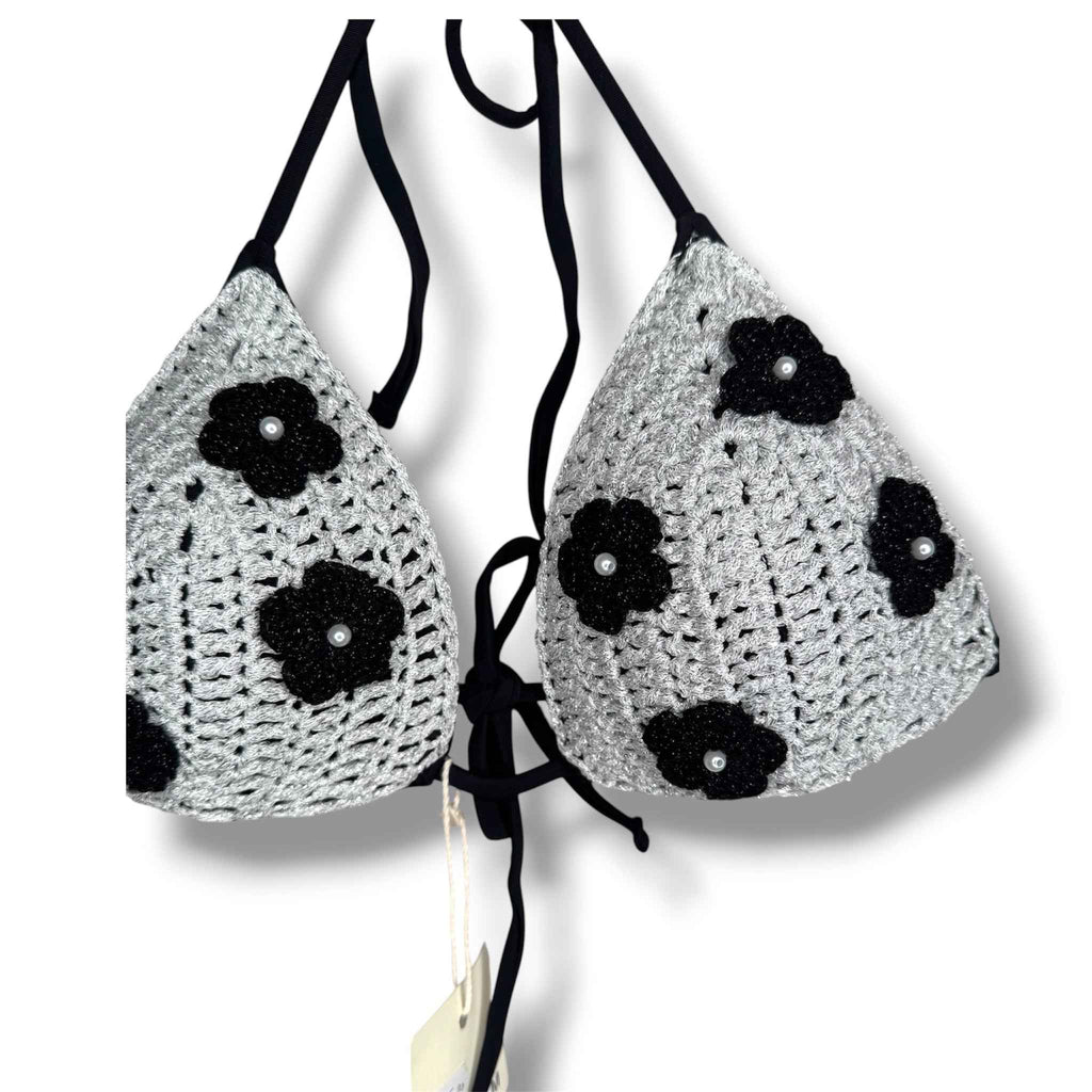 Bikini Brasiliana Nero e Argento